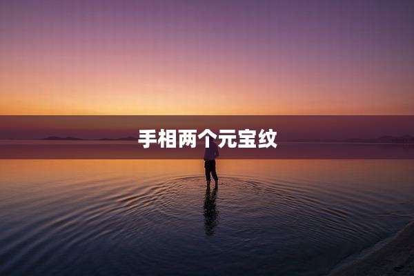手相两个元宝纹