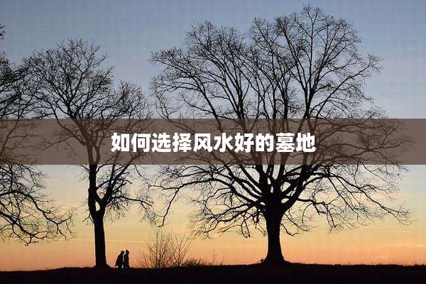 如何选择风水好的墓地