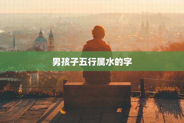 男孩子五行属水的字