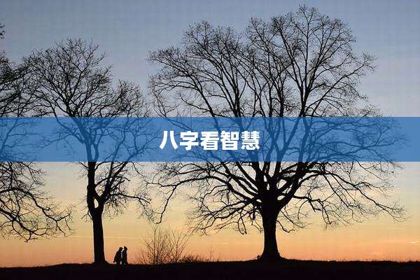 八字看智慧