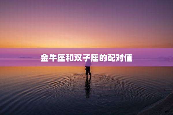 金牛座和双子座的配对值