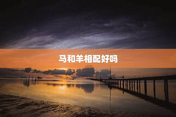 马和羊相配好吗