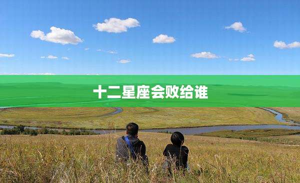 十二星座会败给谁