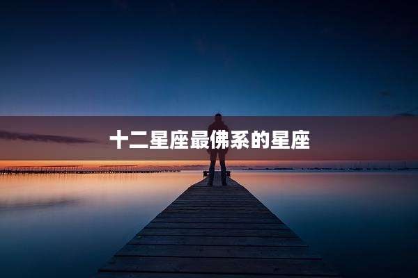 十二星座最佛系的星座