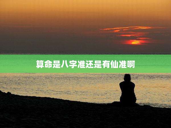 算命是八字准还是有仙准啊