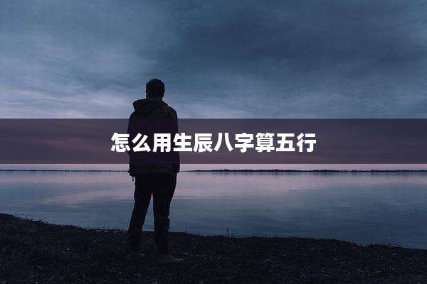 怎么用生辰八字算五行