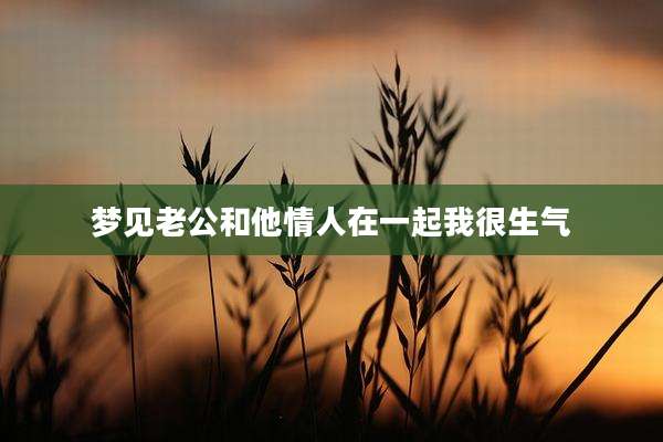 梦见老公和他情人在一起我很生气