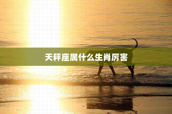 天秤座属什么生肖厉害