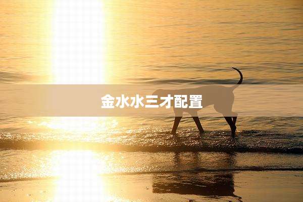 金水水三才配置