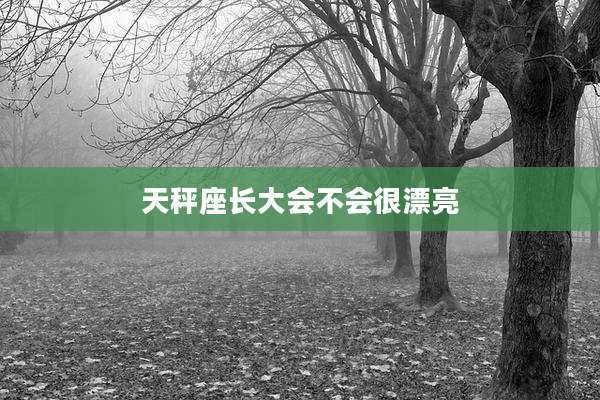 天秤座长大会不会很漂亮