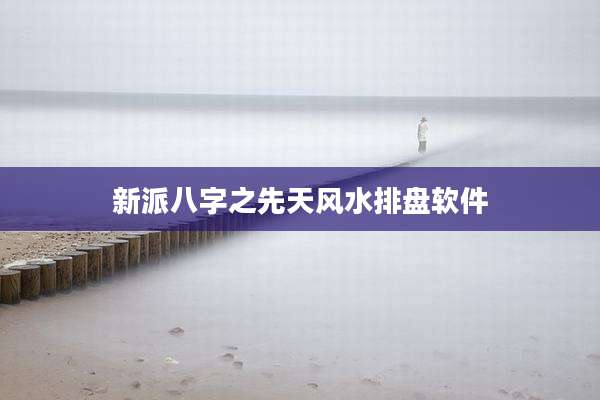 新派八字之先天风水排盘软件