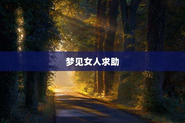 梦见女人求助