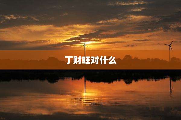 丁财旺对什么