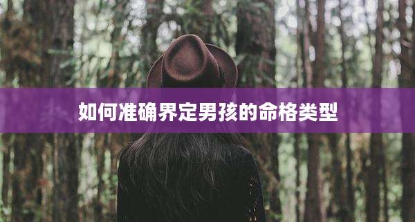 如何准确界定男孩的命格类型