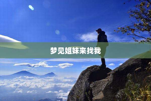 梦见姐妹来找我