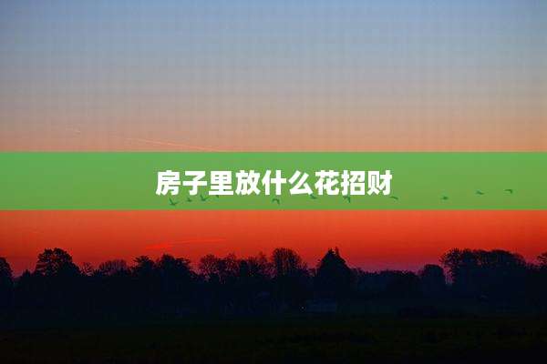 房子里放什么花招财
