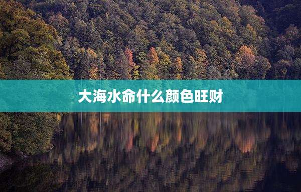 大海水命什么颜色旺财