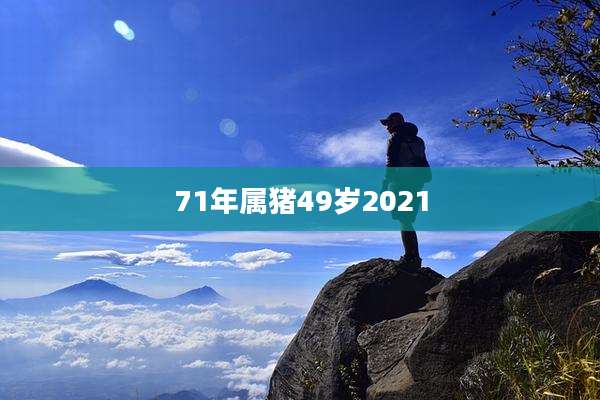 71年属猪49岁2021