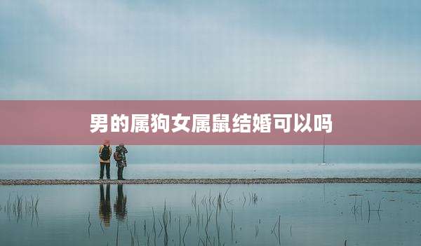 男的属狗女属鼠结婚可以吗