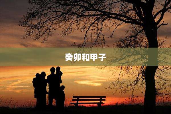 癸卯和甲子