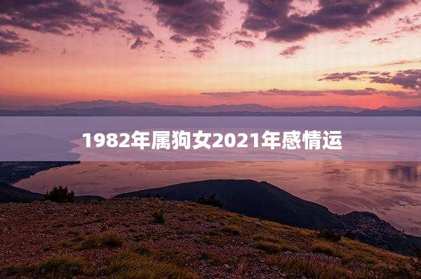 1982年属狗女2021年感情运