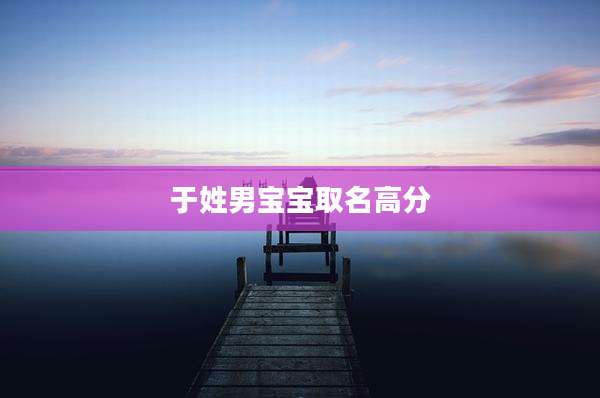 于姓男宝宝取名高分