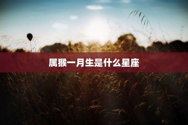 属猴一月生是什么星座