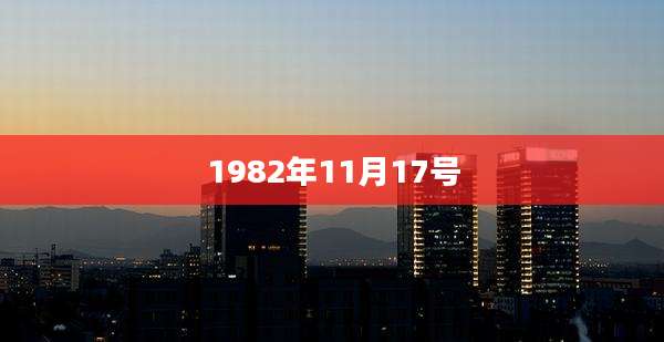 1982年11月17号