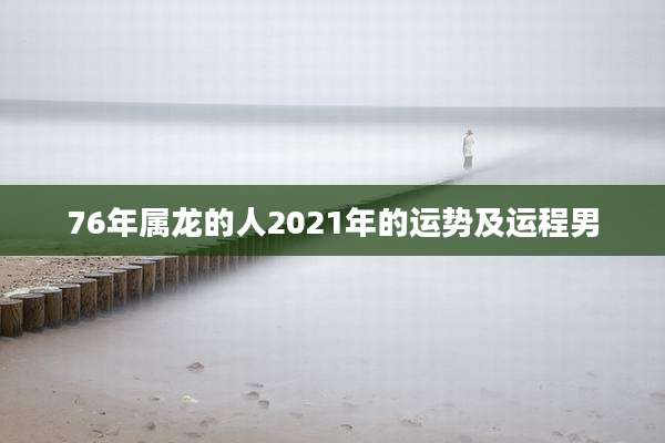 76年属龙的人2021年的运势及运程男