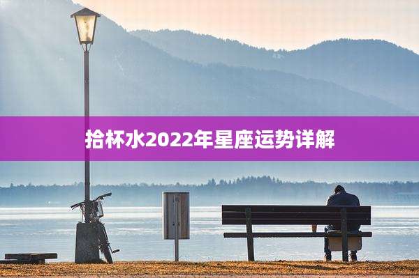 拾杯水2022年星座运势详解