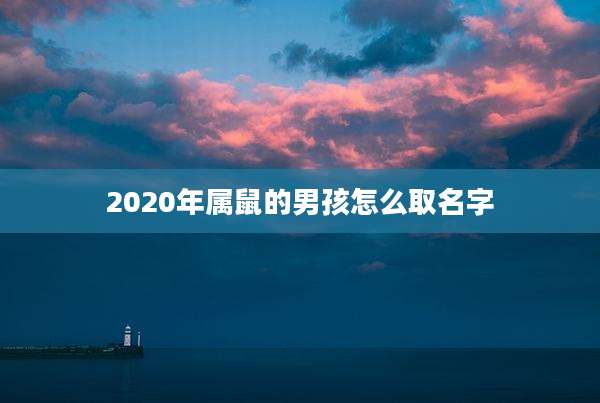 2020年属鼠的男孩怎么取名字