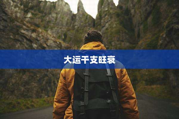 大运干支旺衰