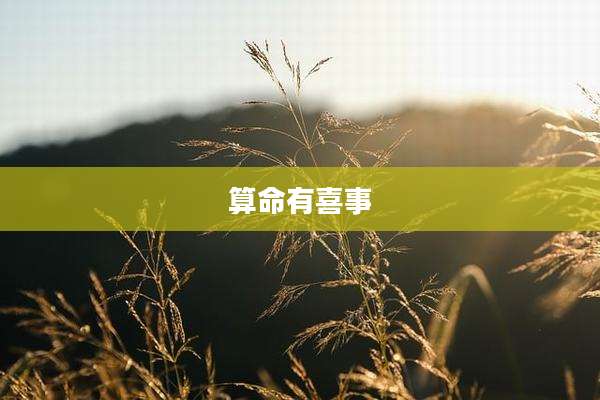 算命有喜事