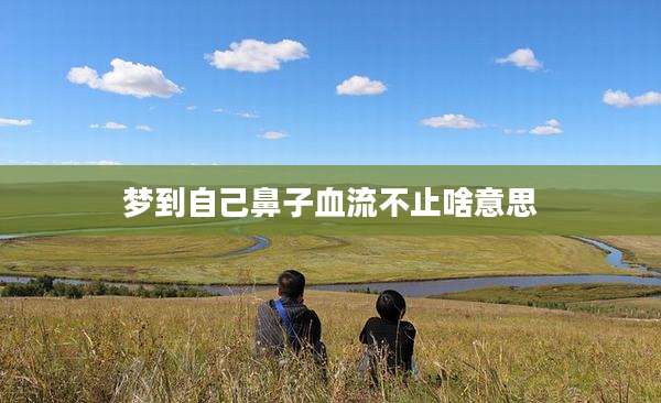 梦到自己鼻子血流不止啥意思