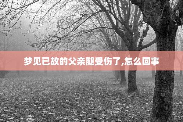 梦见已故的父亲腿受伤了,怎么回事