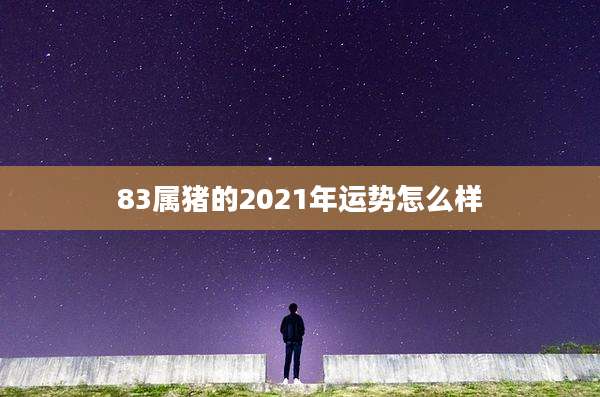 83属猪的2021年运势怎么样