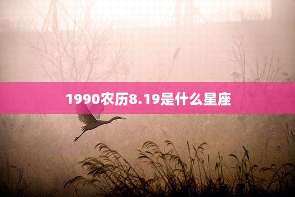 1990农历8.19是什么星座
