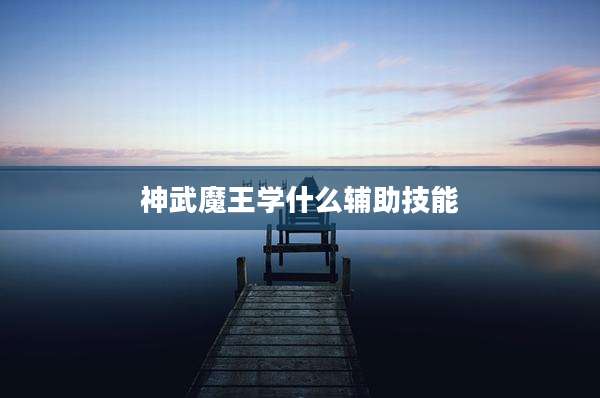 神武魔王学什么辅助技能
