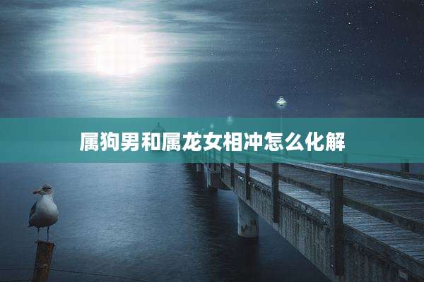 属狗男和属龙女相冲怎么化解