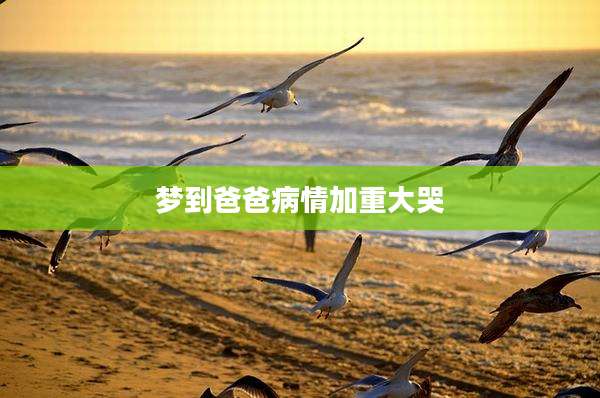 梦到爸爸病情加重大哭