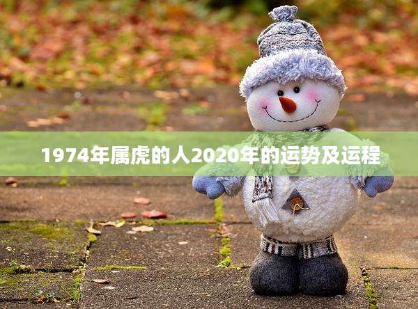 1974年属虎的人2020年的运势及运程