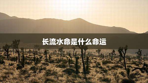 长流水命是什么命运