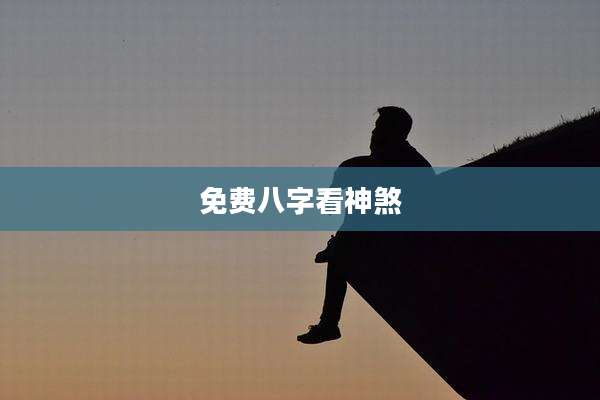 免费八字看神煞