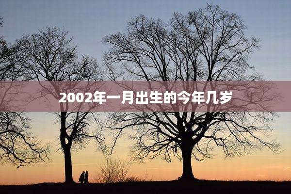 2002年一月出生的今年几岁