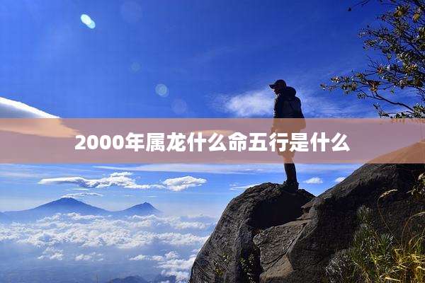 2000年属龙什么命五行是什么