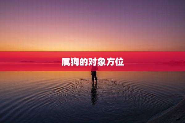 属狗的对象方位