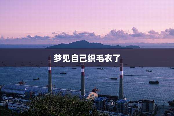 梦见自己织毛衣了