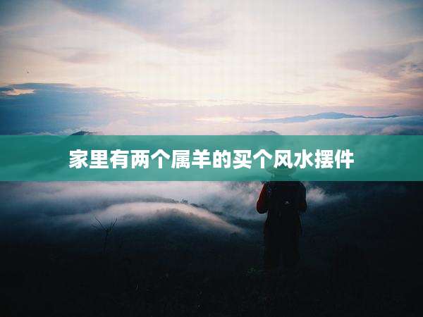 家里有两个属羊的买个风水摆件