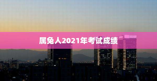 属兔人2021年考试成绩