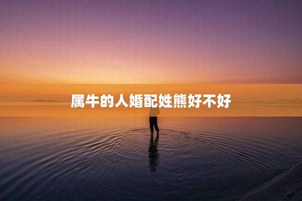 属牛的人婚配姓熊好不好